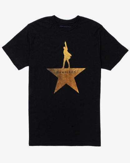 hamilton gold star t-shirt